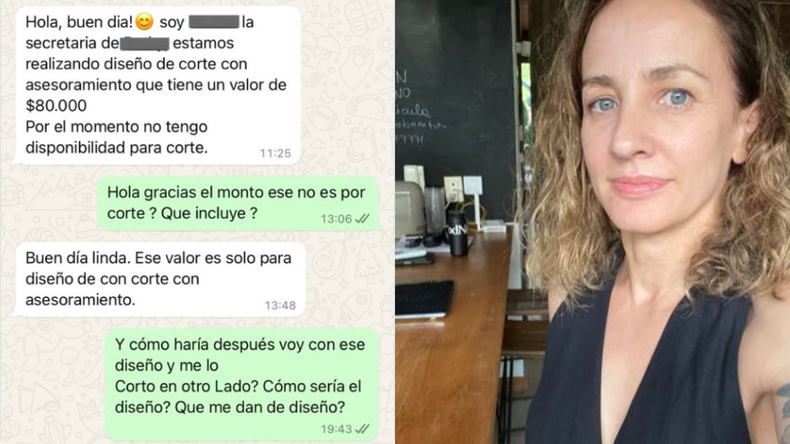 La charla entre la clienta y la peluquería se viralizó en X.