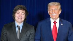 Javier Milei y Donald Trump. Javier Milei y Donald Trump.