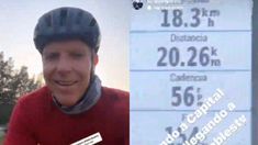 La nueva locura de Alejandro Fantino, ahora en bicicleta La nueva locura de Alejandro Fantino, ahora en bicicleta