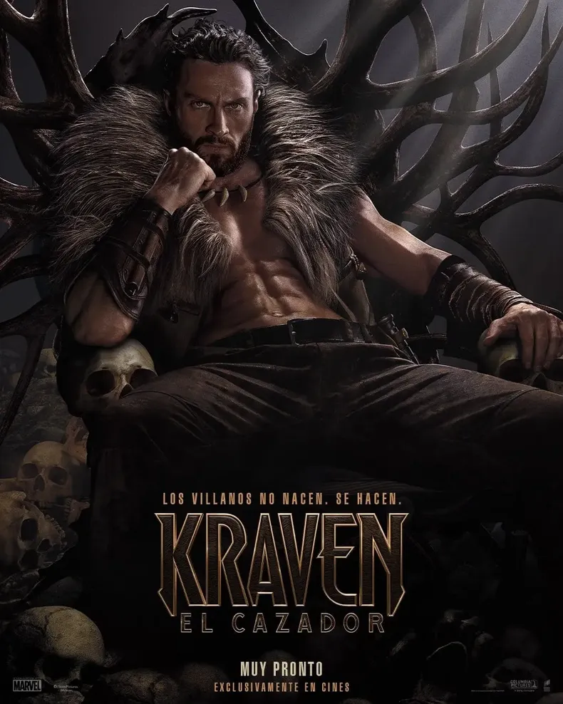 Una vez que estás en su lista, ya no hay forma de escapar. Aaron Taylor-Johnson es Kraven El Cazador - mira el tráiler ahora. La cacería llega muy pronto a cines.