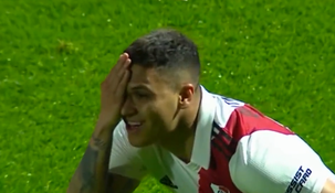 El festejo de Quintero tras el 2-2.