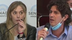 Cruce entre JUliana Di Tullio y Martín Lousteau. Cruce entre JUliana Di Tullio y Martín Lousteau.