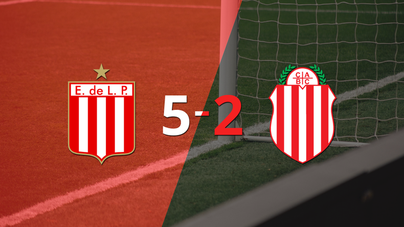 Estudiantes sentenció con goleada 5-2 a Barracas Central