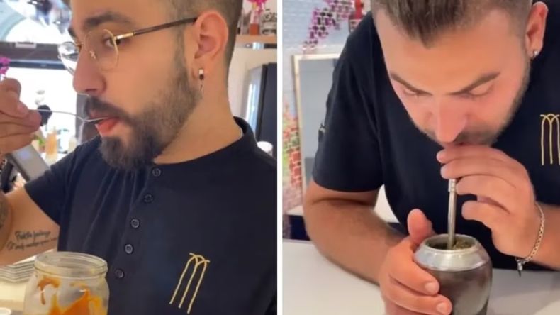 Las reacciones de los italianos a los que una argentina les compartió mate fueron furor.&nbsp;