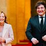 Javier Milei junto a Giorgia Meloni. Javier Milei junto a Giorgia Meloni.