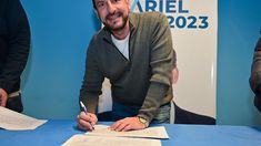 Ariel Sujarchuk firmó su precandidatura en busca de la reelección en Escobar.