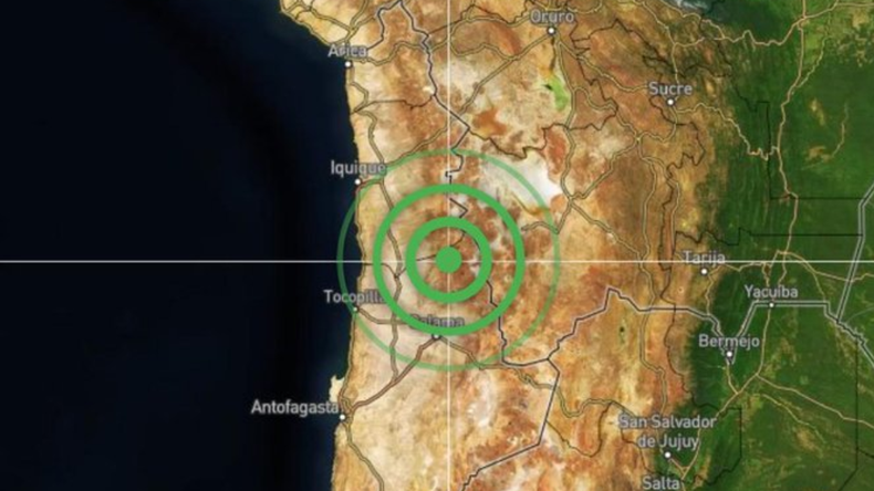 El sismo se sintió en la provincia de San Juan y Mendoza. 