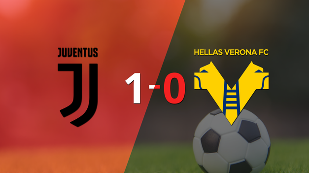 juventus vencio por la minima a hellas verona