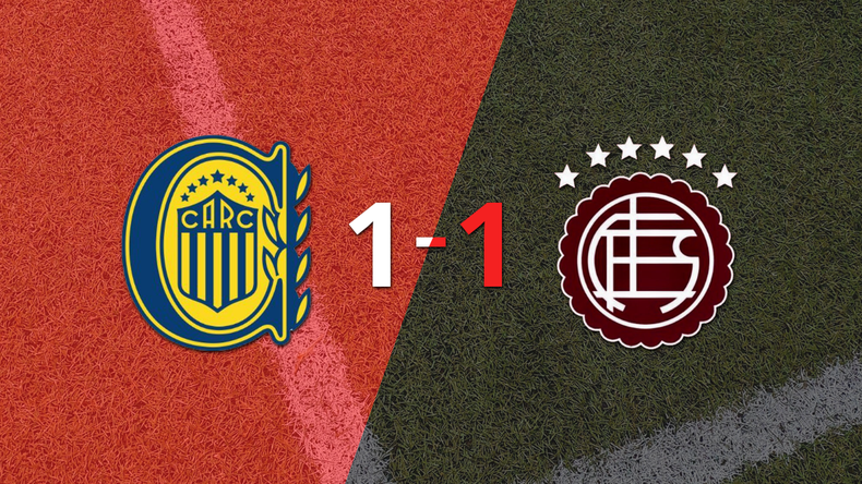 Rosario Central y Lanús se reparten los puntos y empatan 1-1