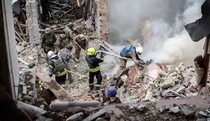 Un nuevo bombardeo ruso en Ucrania.