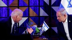 Joe Biden y Benjamin Netanyahu. Joe Biden y Benjamin Netanyahu.