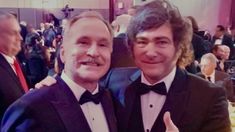 Lamelas junto a Javier Milei. Lamelas junto a Javier Milei.