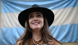 Victoria Villarruel participó de la 90° edición de la Expo Venado, en Santa Fe.
