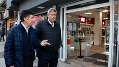 Gustavo Posse y Mauricio DAlessandro recorrieron el centro de San Martín.