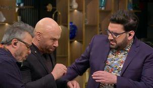 El momento en el que Germán Martitegui se atragantó en el estudio.