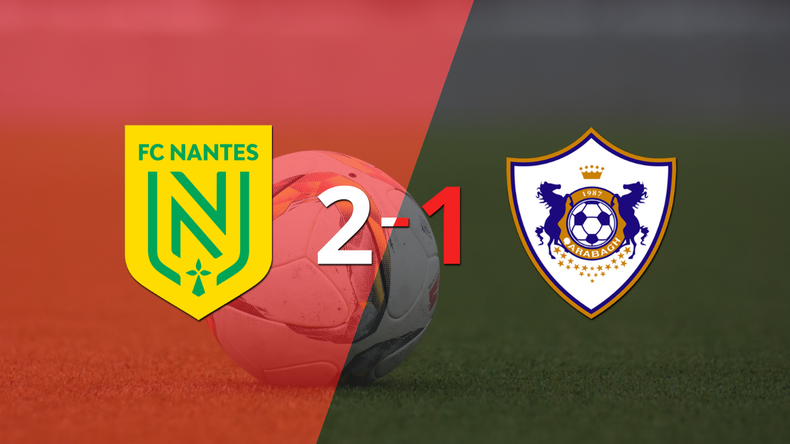Nantes consiguió una victoria en casa por 2 a 1 ante Qarabag