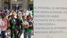 Los empleados estatales son obligados a una requisa personal al salir de su puesto de trabajo.