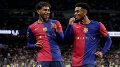 Lamine Yamal, con tan solo 17 años, la rompió, con gol incluído, en el Bernabéu. Lamine Yamal, con tan solo 17 años, la rompió, con gol incluído, en el Bernabéu.