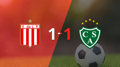 empate a uno entre estudiantes y sarmiento