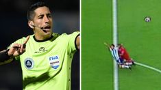 Yael Falcón Pérez habló del polémico penal a Racing.