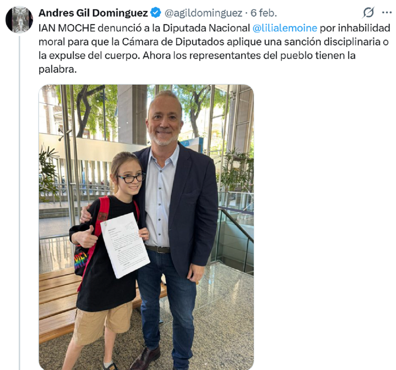 La publicación de Andrés Gil Domínguez.