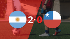 con dos goles, argentina se impuso a chile en la casa blanca con dos goles, argentina se impuso a chile en la casa blanca