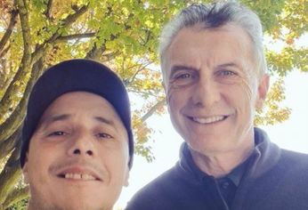 Macri se sacó una foto con El Dipy en junio de este año: ¿se suma a Juntos por el Cambio?