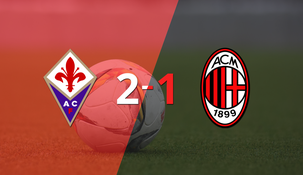 fiorentina consiguio una victoria en casa por 2 a 1 ante milan