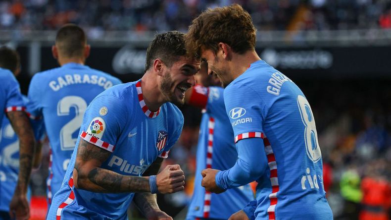 Rodrigo De Paul y Antoine Griezmann comparten equipo en Atlético Madrid.