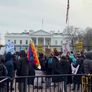 Protestas en la Casa Blanca, uno de los puntos Protestas en la Casa Blanca, uno de los puntos