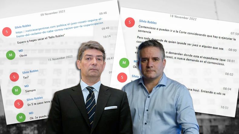 Horacio Rosatti y Marcelo DAlessandro en el centro del escándalo.