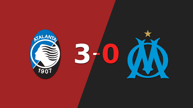 Atalanta fue imparable y goleó 3 a 0