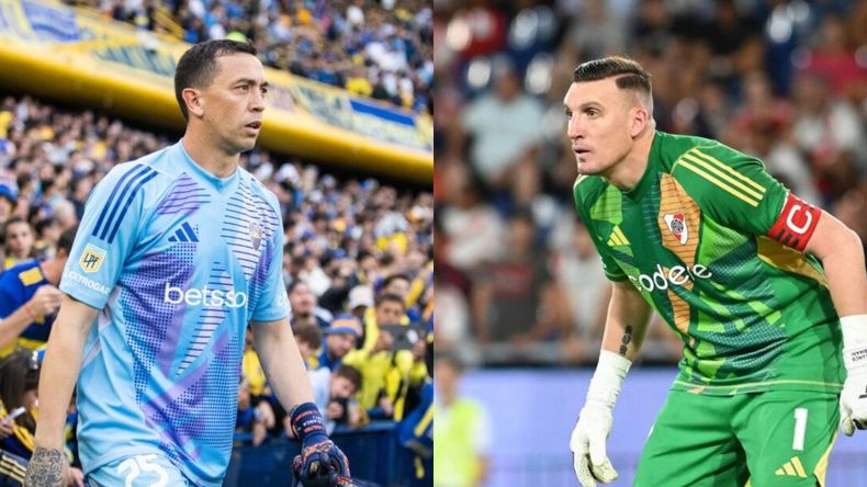 La estadística de Franco Armani y Agustín Marchesín en los penales.