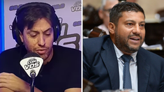 El periodista cruzó al legislador al aire.