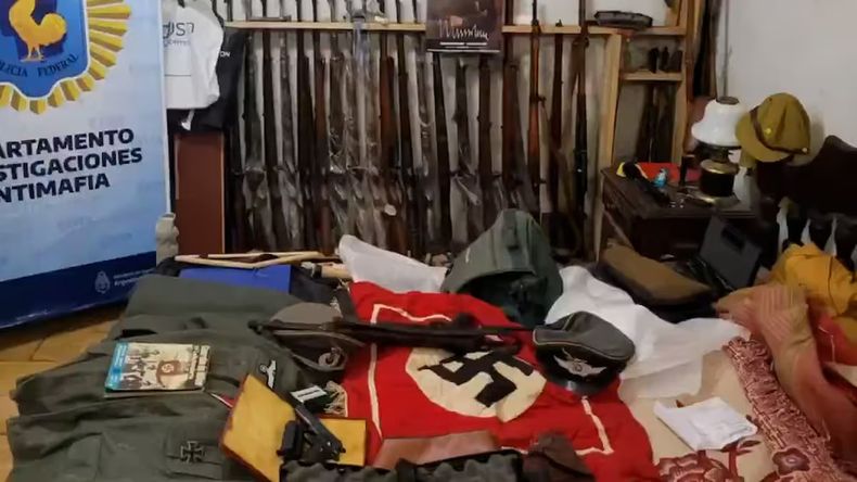 El detenido tenía armas y simbología nazi en su domicilio.&nbsp;