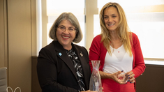 Levina Cava y Galmarini se reunieron en la sede de AySA.