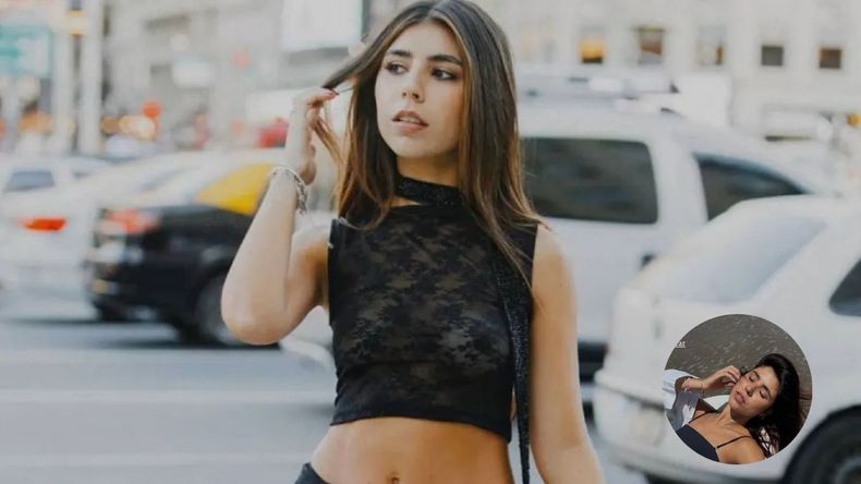 La influencer posó relajada bajo el sol