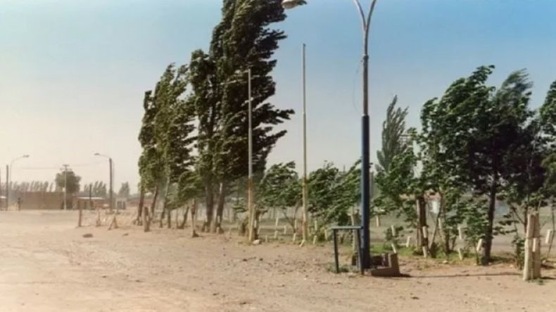 Las ráfagas pueden llegar a alrededor de 75 kilómetros por hora.
