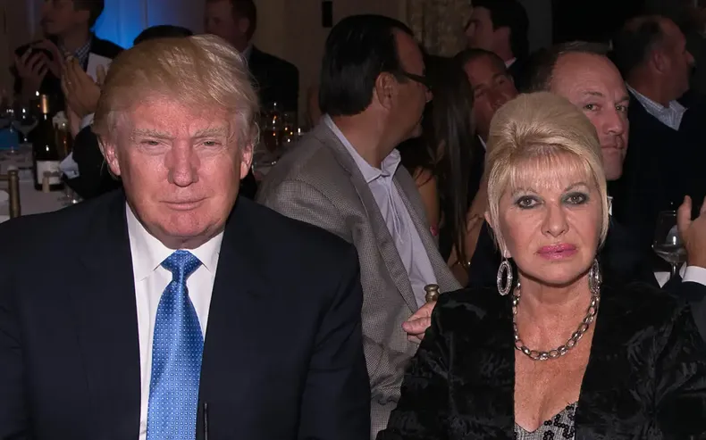 Donald Trump y su exesposa Ivana