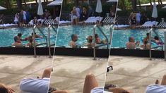 Jorge Rial y una ex modelo, en Miami: charlas, risas y complicidad en la pileta del hotel Jorge Rial y una ex modelo, en Miami: charlas, risas y complicidad en la pileta del hotel