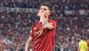 Paulo Dybala anotó para Roma contra Sevilla por la Europa League.