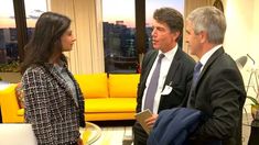 Gita Gopinath junto a Nicolás Posse y Luis Caputo en Davos en el pasado mes de enero. Gita Gopinath junto a Nicolás Posse y Luis Caputo en Davos en el pasado mes de enero.