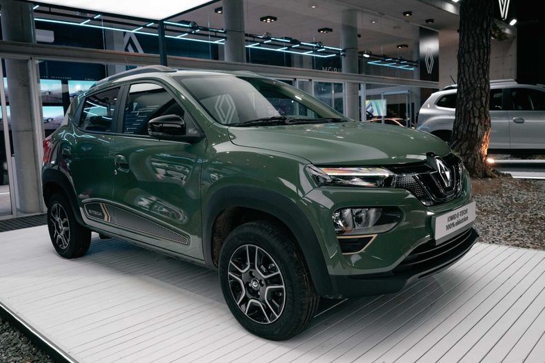 El Kwid eléctrico luce muy parecido al anterior Kwid a combustión.