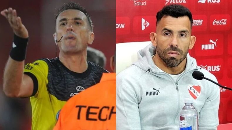 Carlos Tevez fue denunciado ante la Jusicia por el árbitro Pablo Dóvalo.&nbsp;