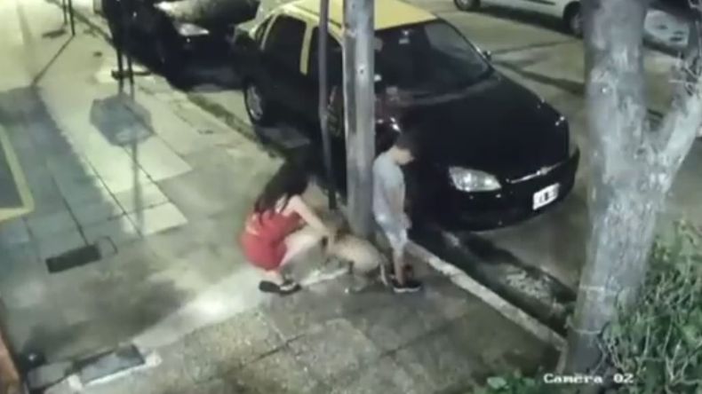El momento en el que la mujer