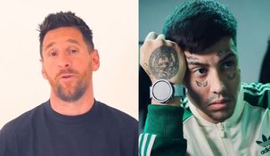 Messi le envió un saludo a Duki en la previa a su show en el Santiago Bernabéu.&nbsp;