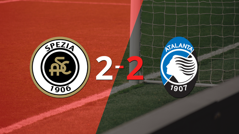 Vibrante 2-2 entre Spezia y Atalanta