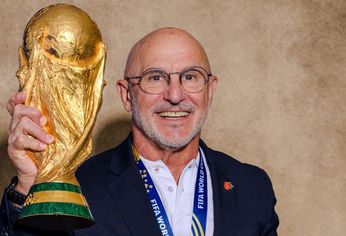 Luis De La Fuente, el DT de España, campeón del mundo.&nbsp;