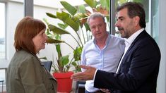 Bullrich, junto a Milman y Ritondo.