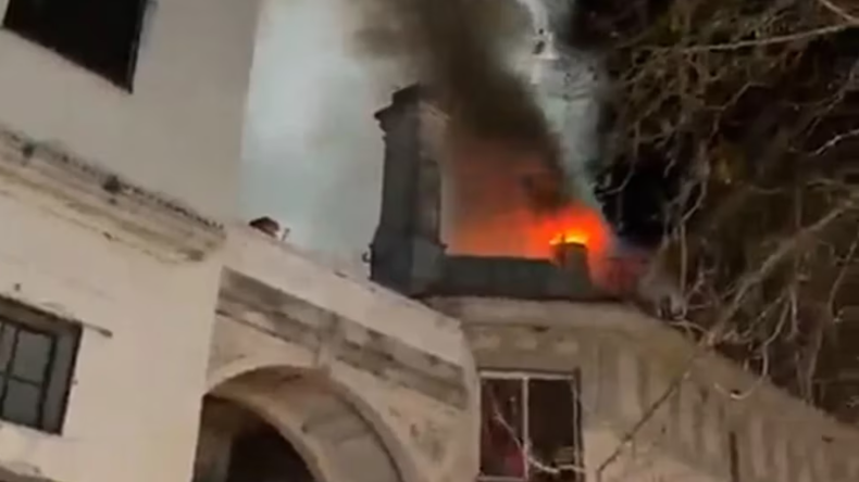 Se incendió GEBA